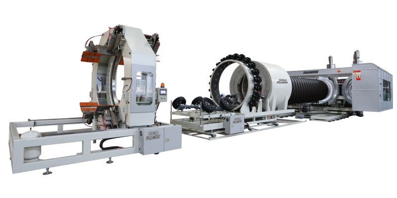 High Output PP PE PVC Double Wall Corrugated Sewage Pipe Manufacturing Process Machine