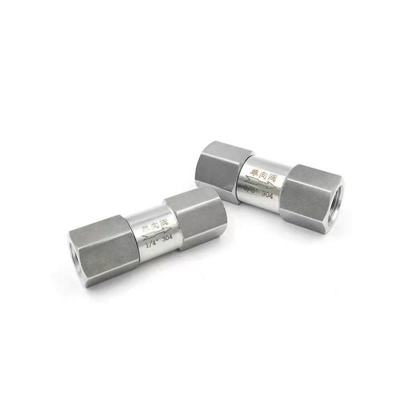 304/316 Stainless Steel Female Thread High Pressure Check Valve for Household
