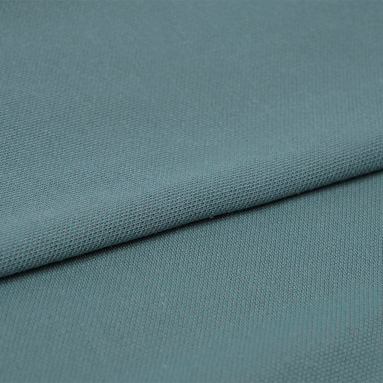 Eco Friendly Pique Texture Fabric 40S Breathable Y-81092 Solid Dyed