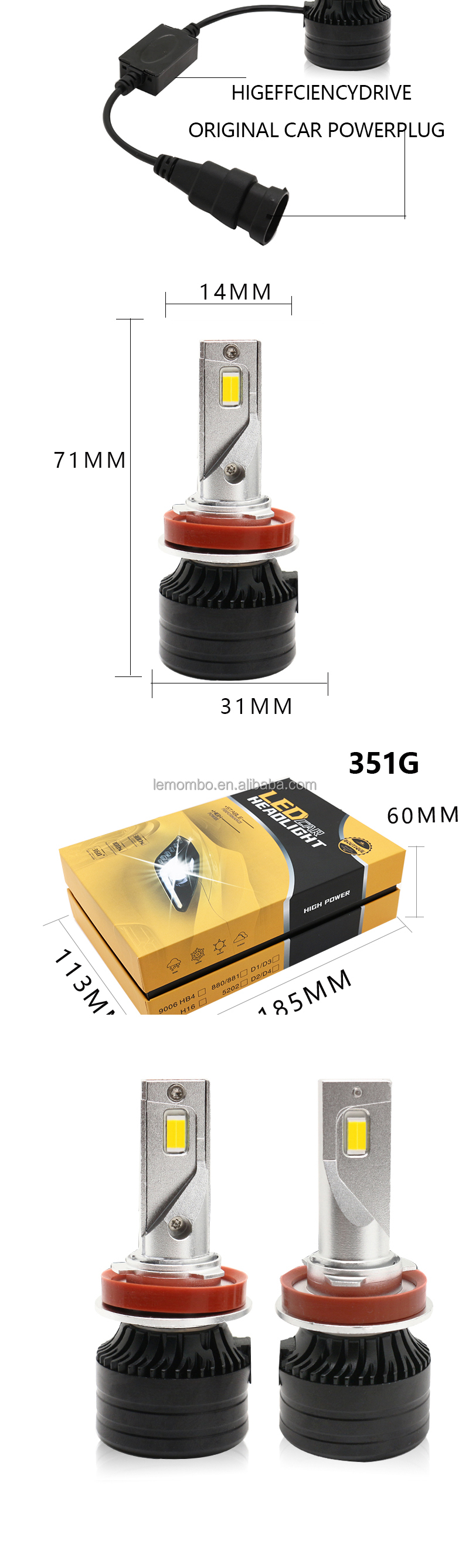 factory H8 50W 5730 fog lights 30w led headlight fog lights h11 led headlight bulb for car
