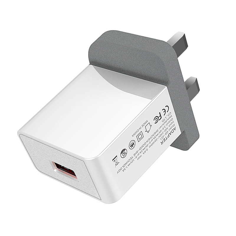 Single Ports 18W Quick Charge 3.0 USB Wall Charger