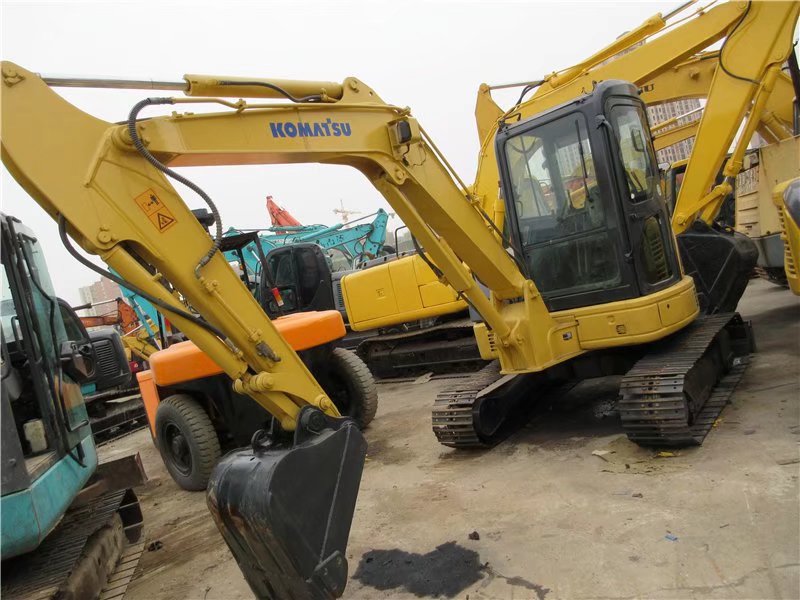 Original Color Good Condition Komatsu PC55 Mini Track Used Caterpillar Excavator
