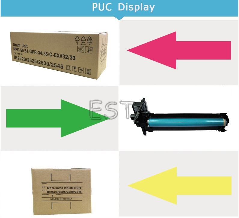 Compatible OPC Drum Unit Canon C - EXV33 For CANON IR 2520i IR2525 IR2525i IR2530i