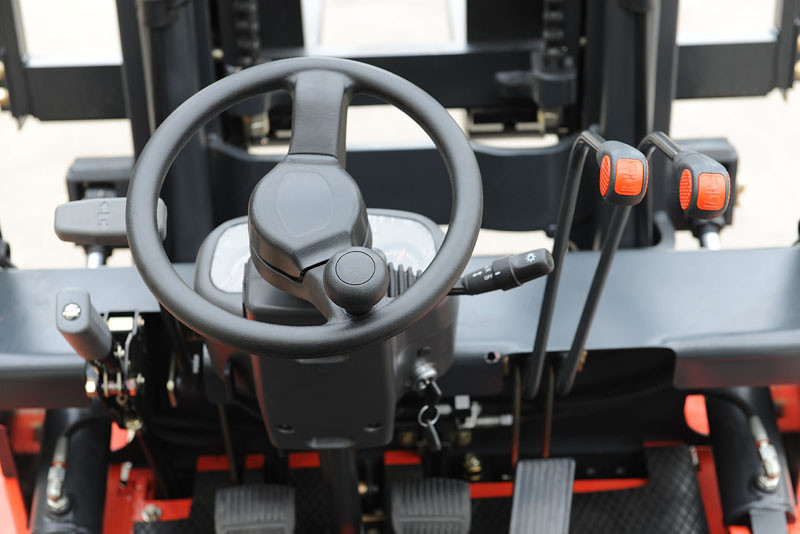 3.5 Ton Electric Powered Forklift , Hand Operated Electric Forklift 80V/500Ah AC Battery