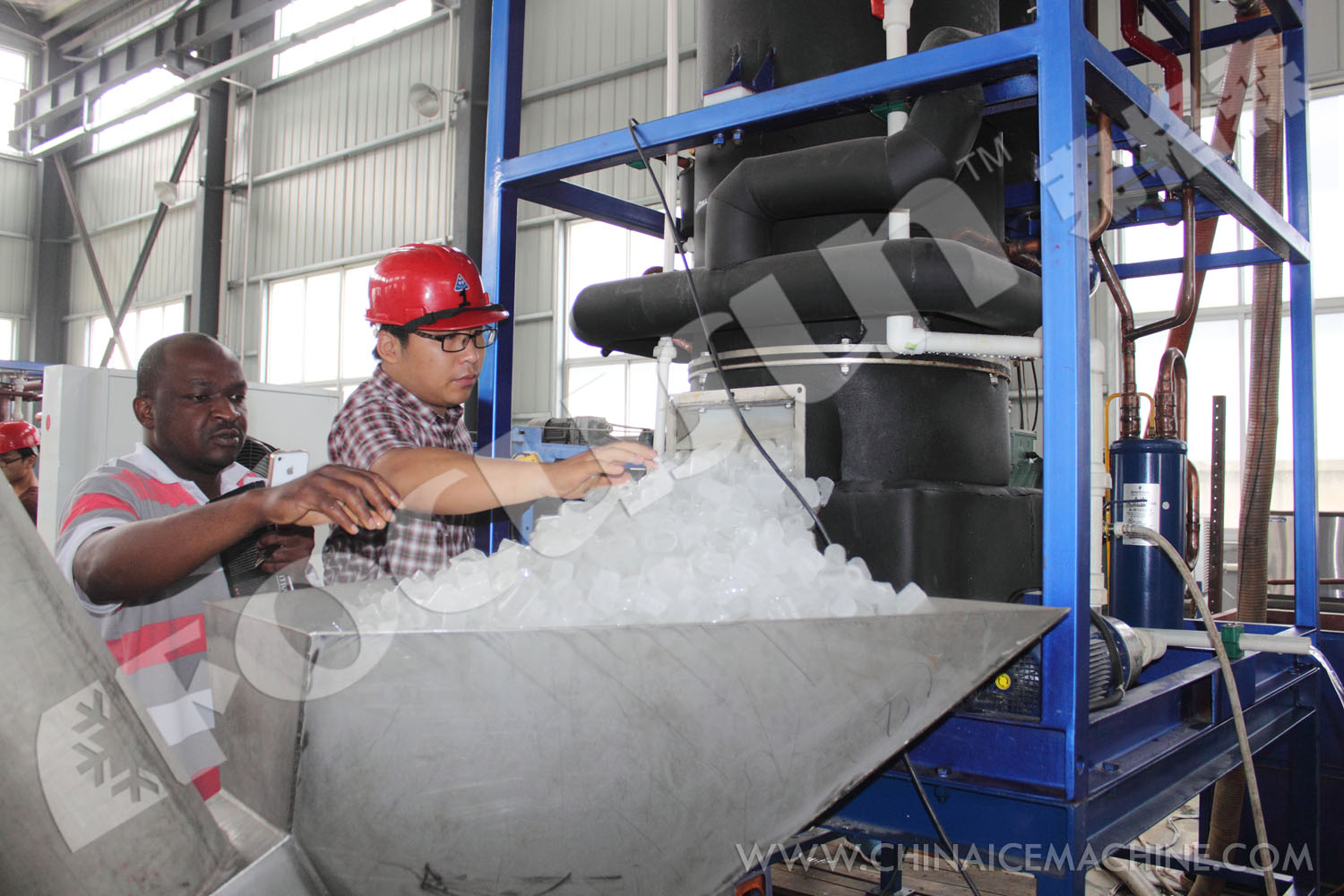 Focusun 1-10 Ton High Productivity Tube Cube Ice Machine using R404a/R22a Refrigerant