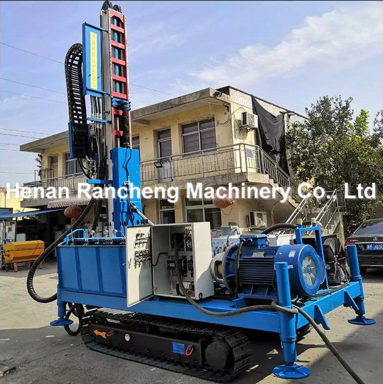 Hydraulic Jet Drilling Rig Equipment 75KW Motor Power 130m - 170m Drilling Depth
