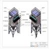 Buy cheap 1200Pa 1.5m/Min Industrial Metal Melting Furnace Bag Type Dust Collector 2000mm from wholesalers