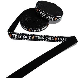 Custom Design Printed Nylon Elastic Webbing For Garment