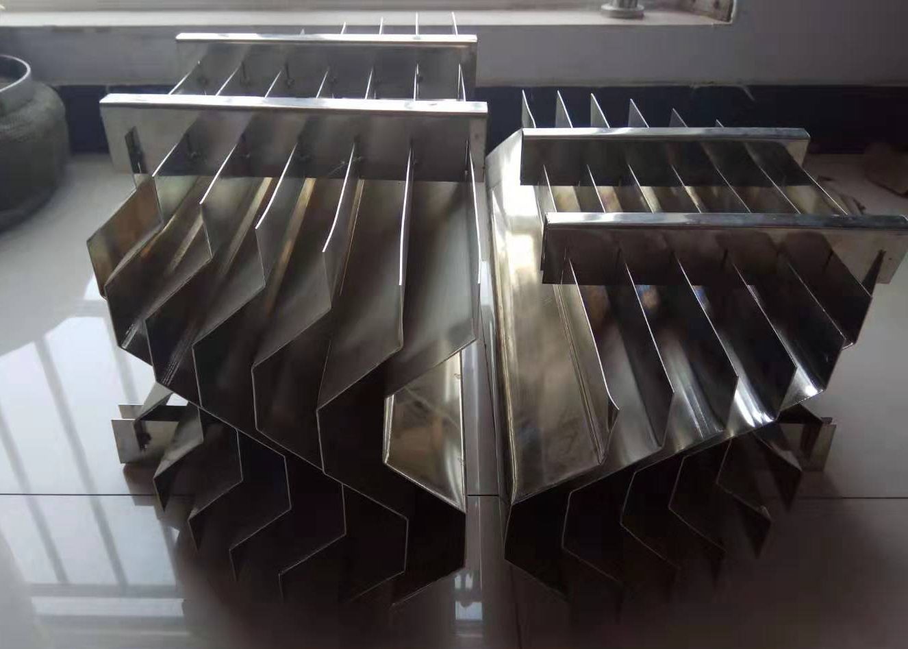 230mm Height Vane Pack Mist Eliminator 3 Channel Corrugated Plate