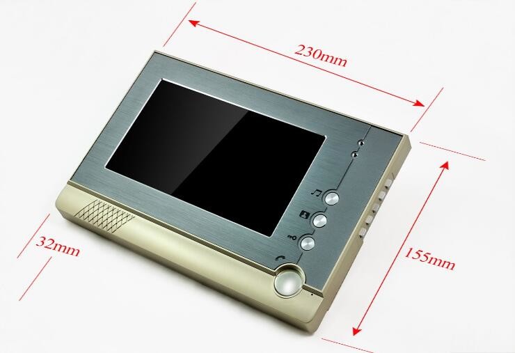 CK-80 door bell camera 7 inch color TFT- LCD screen intercom system with doorbell