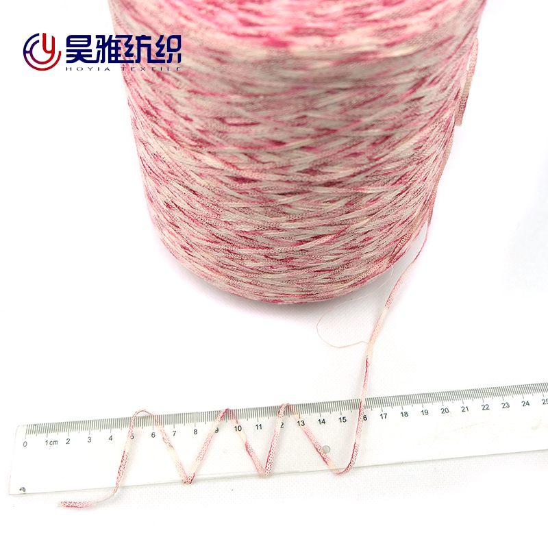 Multiple Braided Space Dyed Yarn 70% Cotton 30%Nylon Yarn Knitting