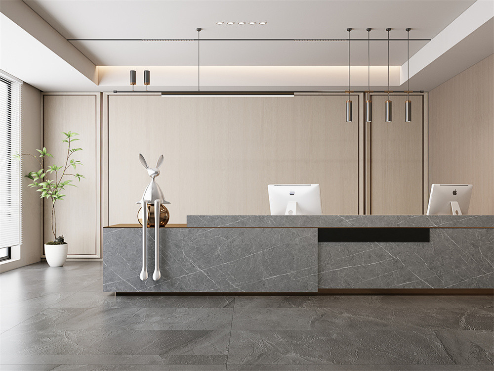 W.A 0.5% Durable Interior Wall Big Slabs And Gray Porcelain Sintered Stone Slab Marble Slabs For Living Room And Dining Room