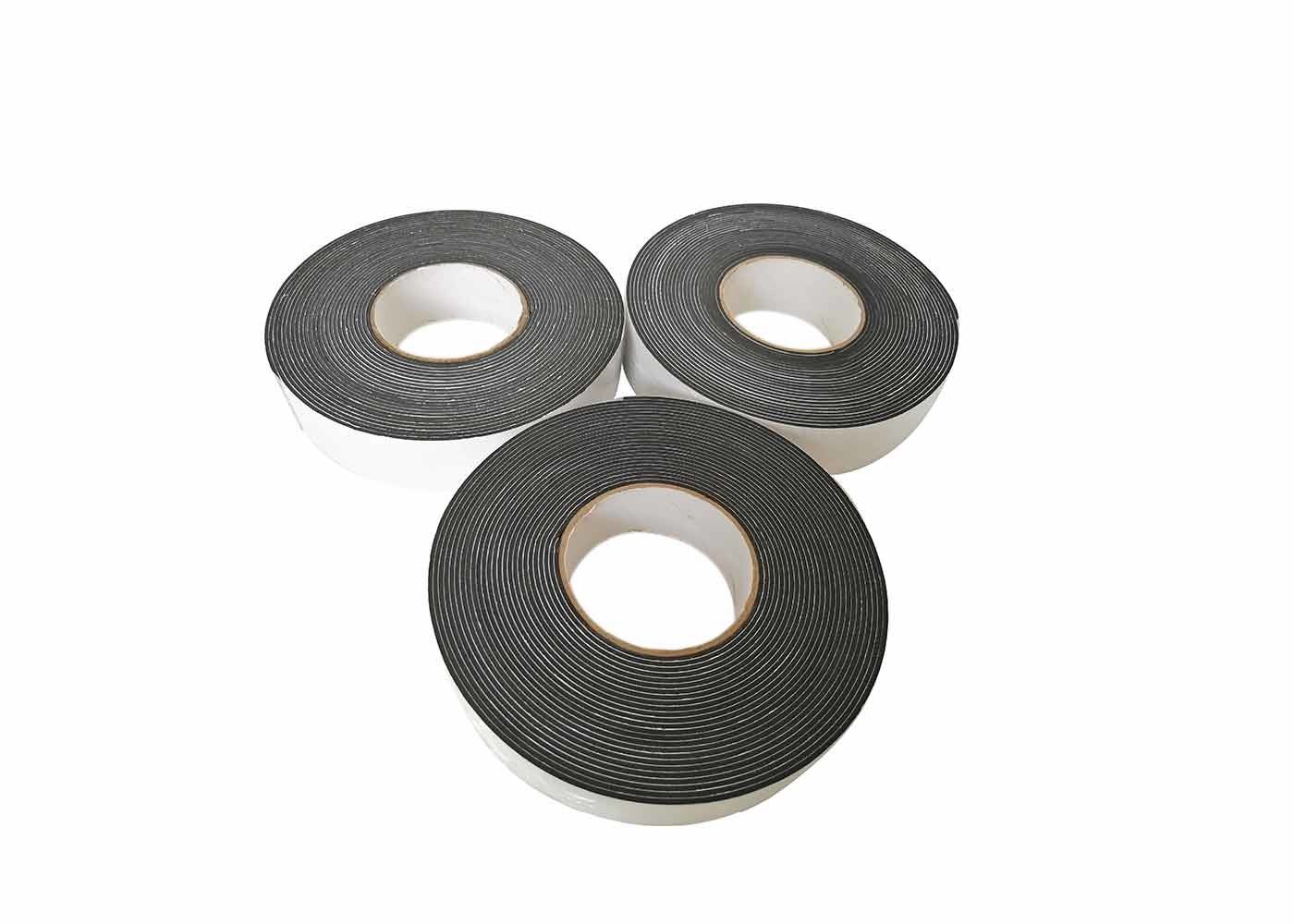 Yellow Paper Black EVA Foam Tape For Fixing Emblems And Nameplates