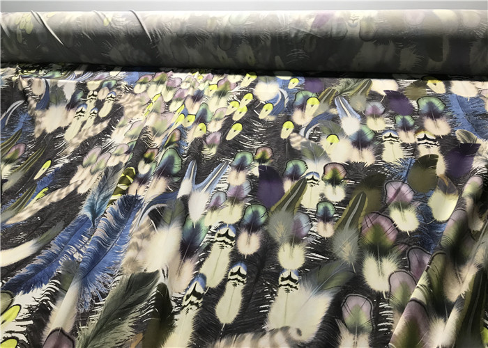 Plain Colours Polyester Lycra Fabric , Half Dull Lycra Swimsuit Material