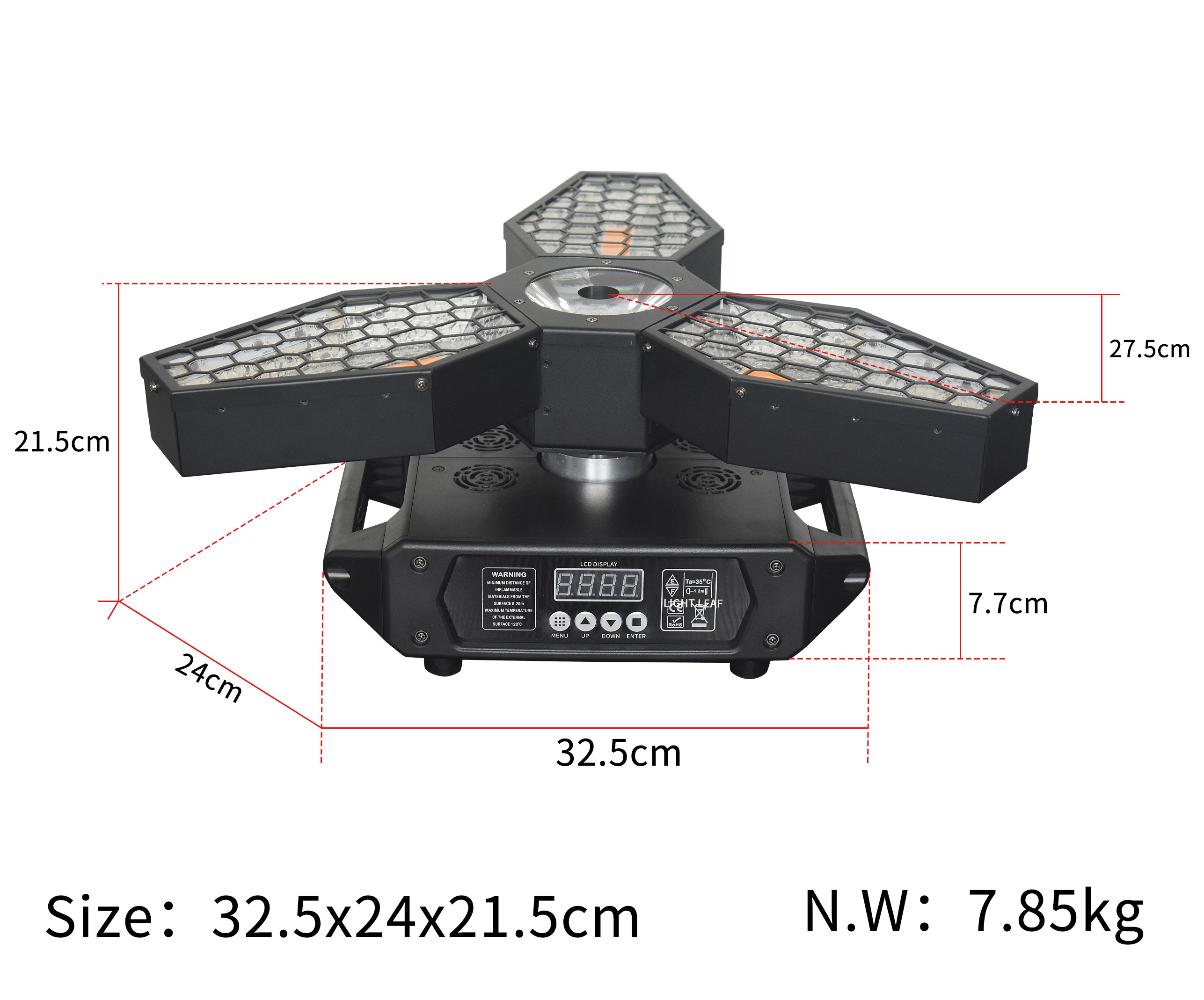 3*60W Big Retro Fan Beam Moving Head Light For Live Show Concerts