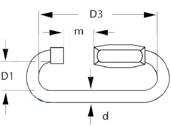 7g/Pc - 558g/Pc Zinc Plated Quick Link High Tensile Oval Quick Link