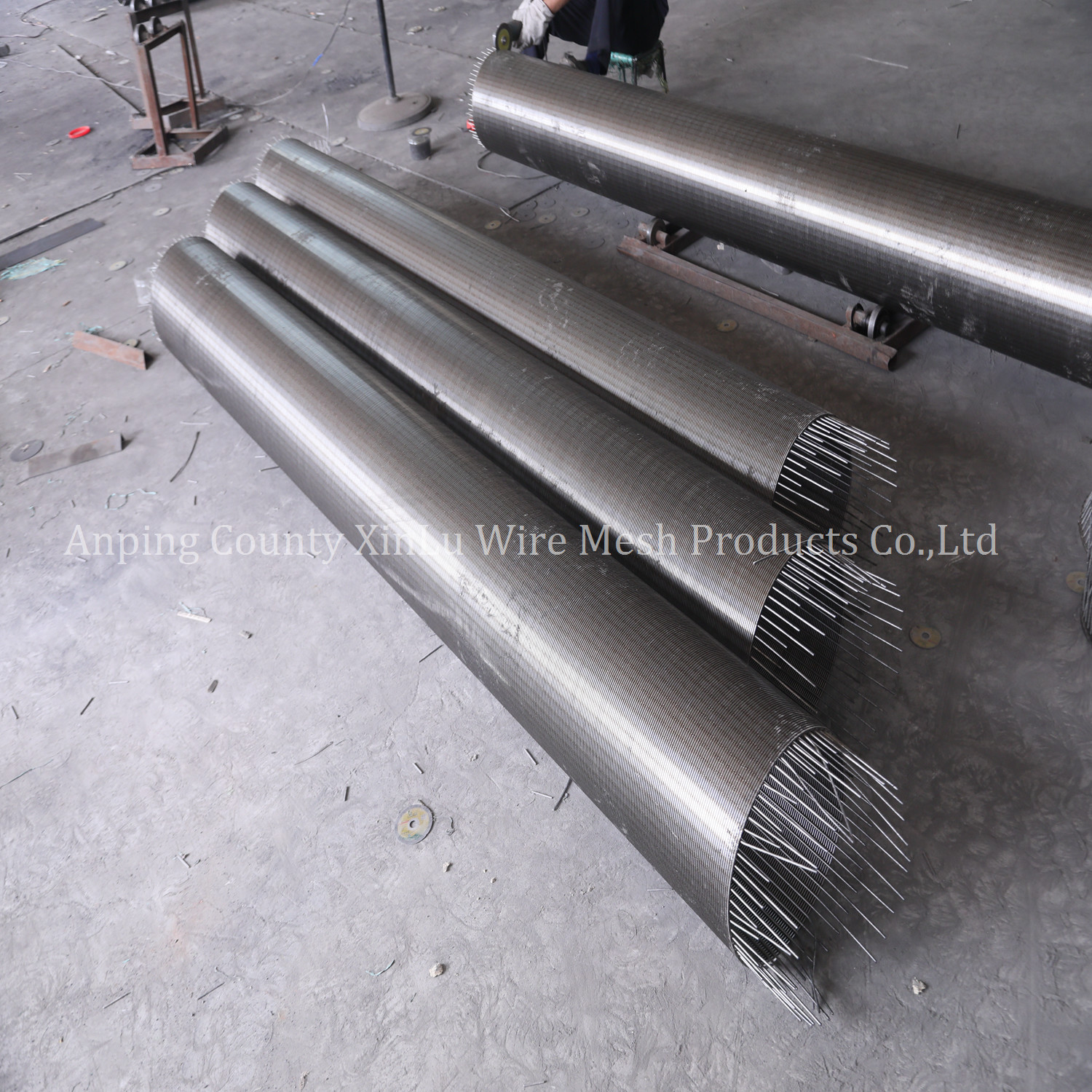 Polishing Johnson Water Well Screen For FITO FOTI Flow V Wire Continuous Slot Sand Control Screen Tube