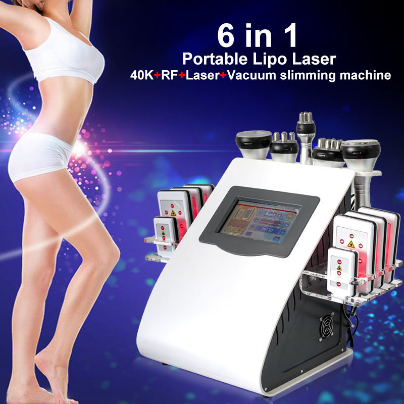 Cellulite 635nm Lipo Laser Slimming Machine 3Mhz Multipolar RF Instrument