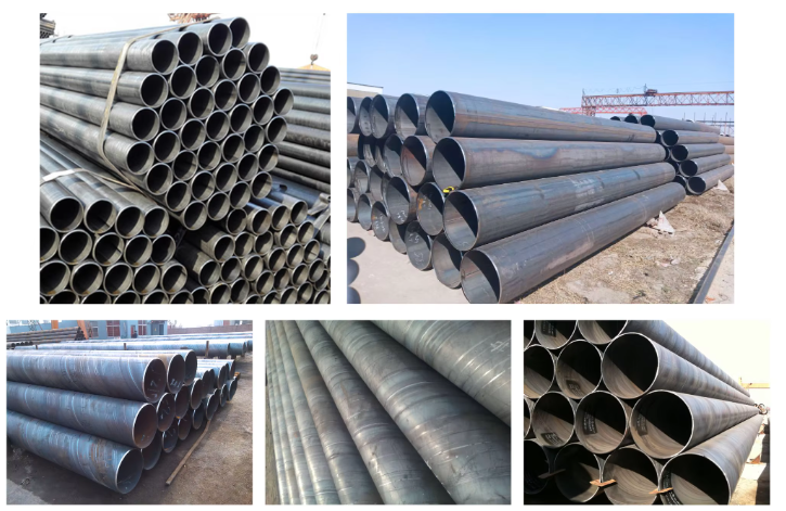 Galvanized Welded Steel Pipe 1m - 12m Round Metal Tubing Support Customization
