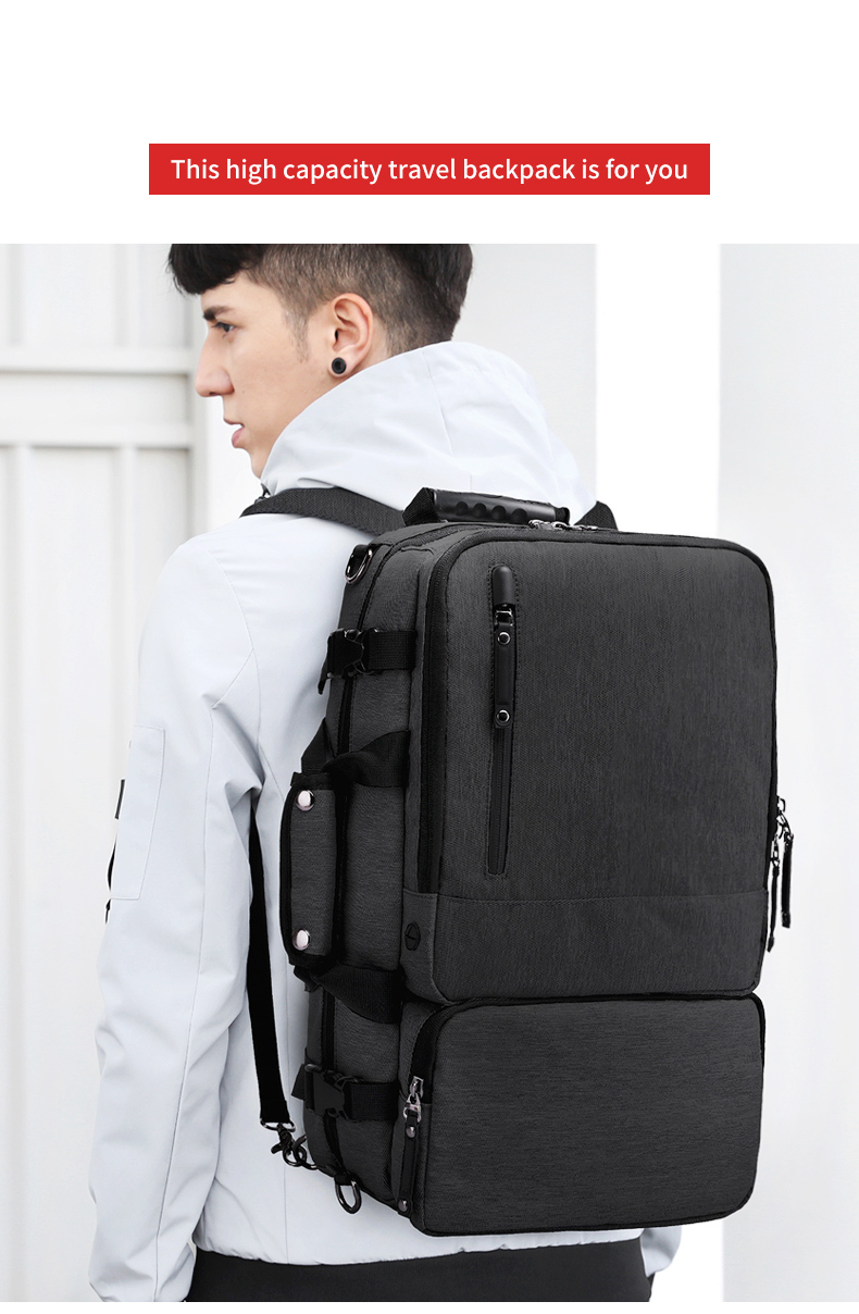 Brand new design custom logo multifunctional men business travel bag anti theft waterproof Laptop Backpack