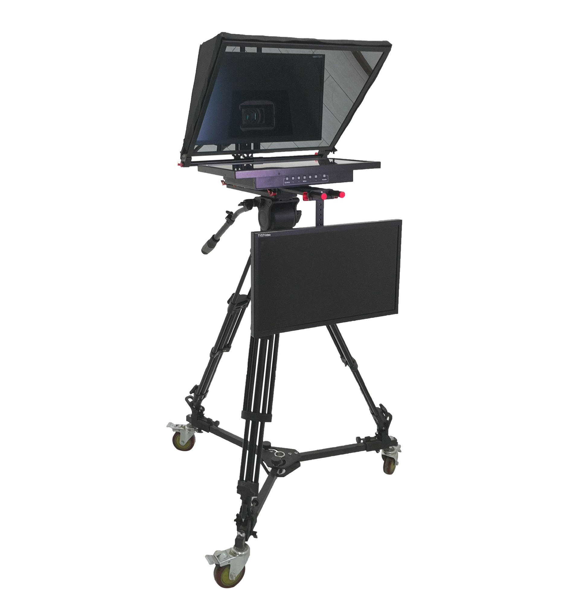 TY-24G2 Pro 24" Dual Screen Studio Teleprompter The Ultimate Tool for News Broadcasting