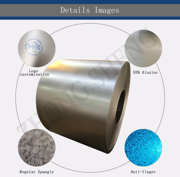 AZ30-AZ40 Coated Galvalume Steel Coil for Making Small Tools at SGLCC/DX51D AZ/CS 0.14-2.00mm * 750-1250mm GL
