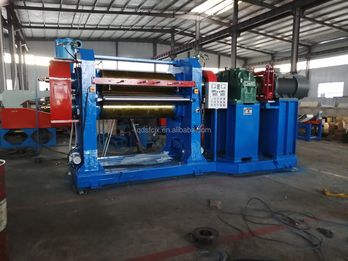 Four Roller Rubber Calender / Textile Of Fabric Rubber Calender Machine