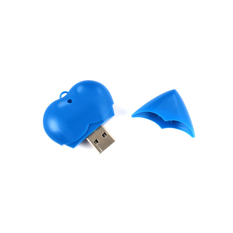Waterproof Plastic USB Flash Drive With Rubber Oil Coating