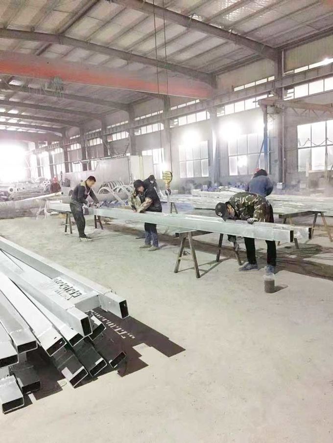 Solar Wind Hybrid System Light Pole Foundation Wind Lamp Arm Hot Rolled Steel Q235