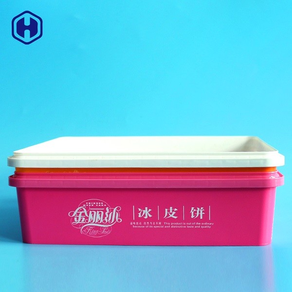 Microwavable IML Box Small Square Plastic Containers Heat Resistant