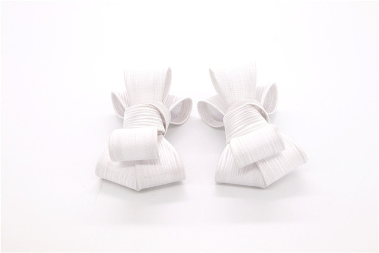 Ribbon coloured bow-tied shoe flower,Handmade footwear ornaments and flower Thread ribbon Beige ,white,black,red ,blue