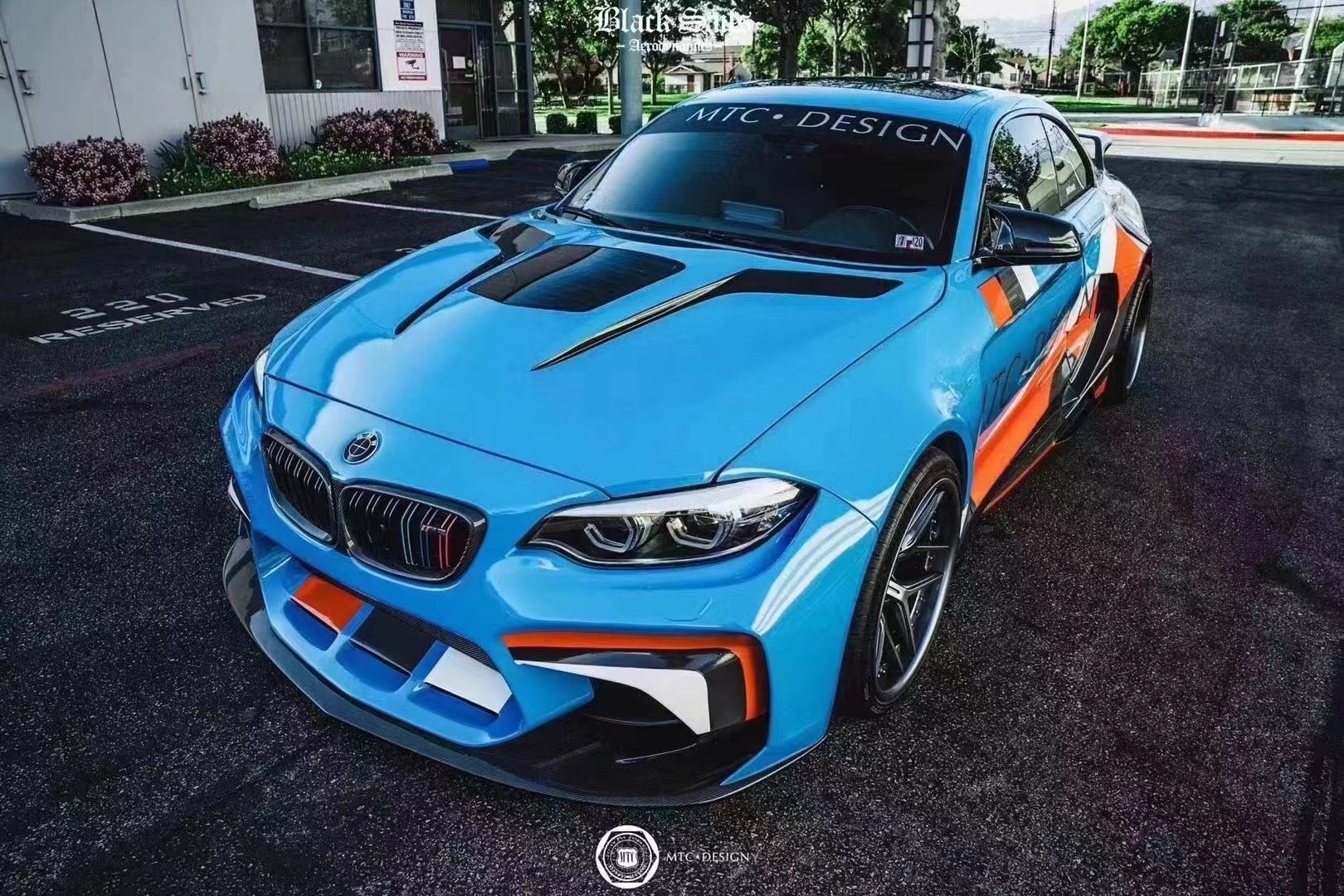 For BMW F22 F87 2 Series M2 Body Kit M2 M235 Upgrade IMP Style Front and Rear Bumper Spoiler Wide Bodyki