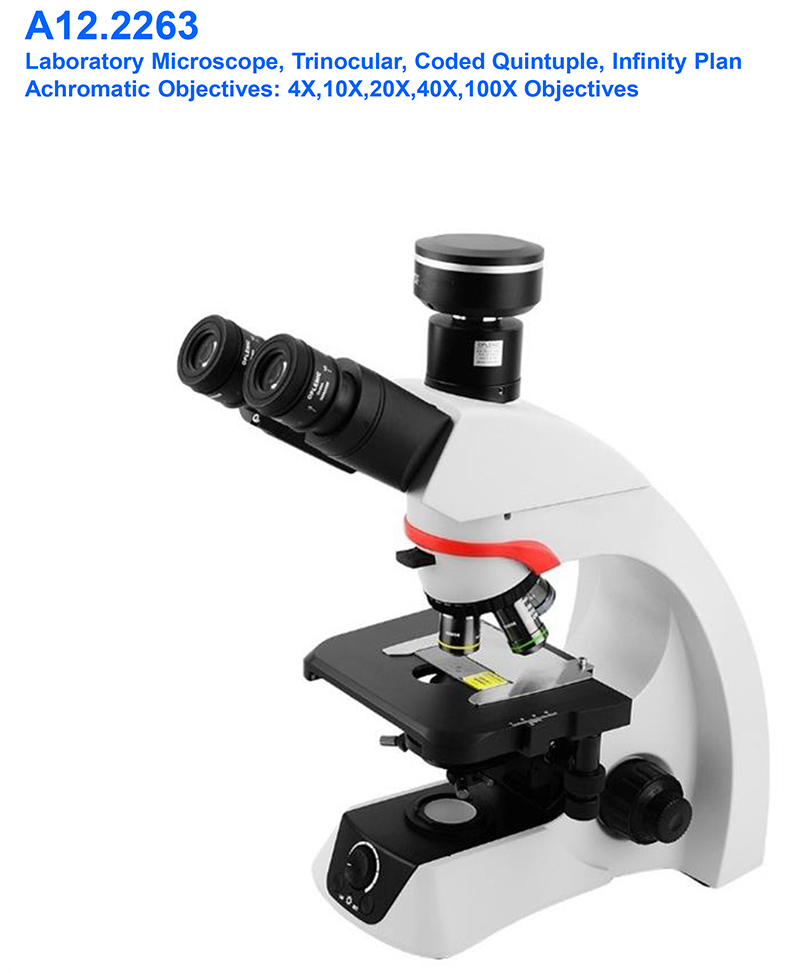 OPTO-EDU A12.2263 Infinity Trinocular Biological Laboratory Microscope