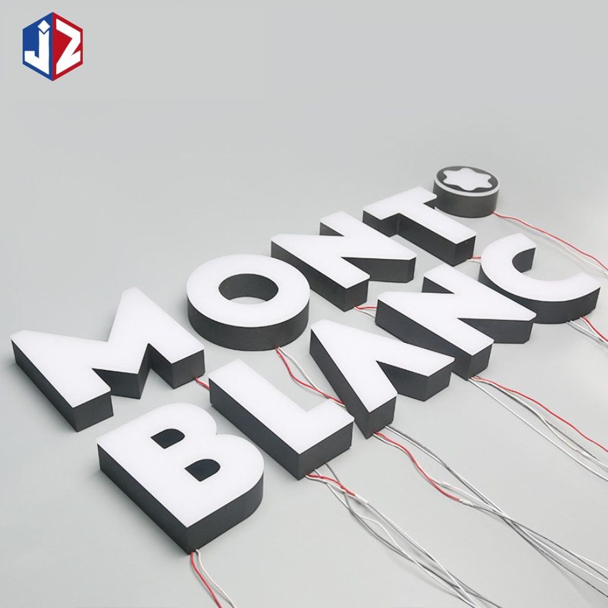 Waterproof LED Modules Front Lit Signage 3D Acrylic Letter Sign Board