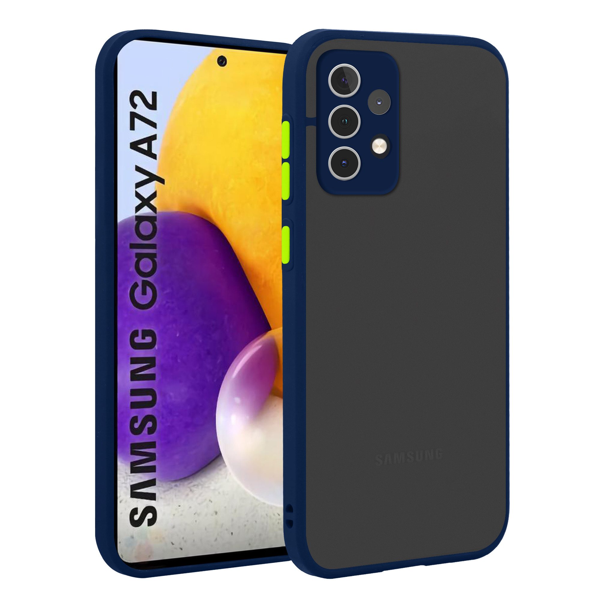Anti Fall Shockproof Samsung Galaxy A72 Cases Camera Protection Fingerprint Free