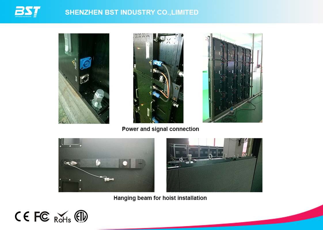 High Definition 3 In 1 SMD Rent Video Wall Displays , Small 6mm Led Screen 1R1G1B