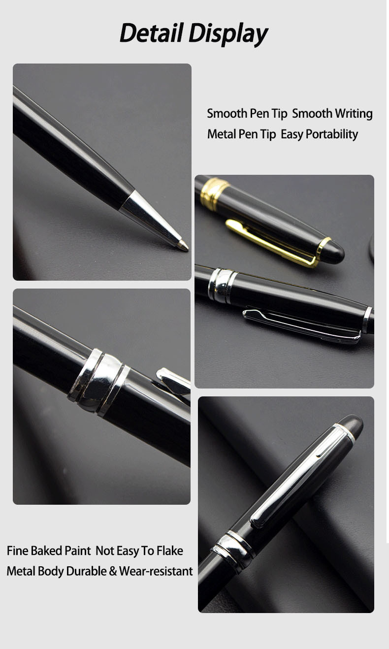 Classic Twist Ballpoint Pen 1.0mm Business Office Metal Ballpoint Signature Pen