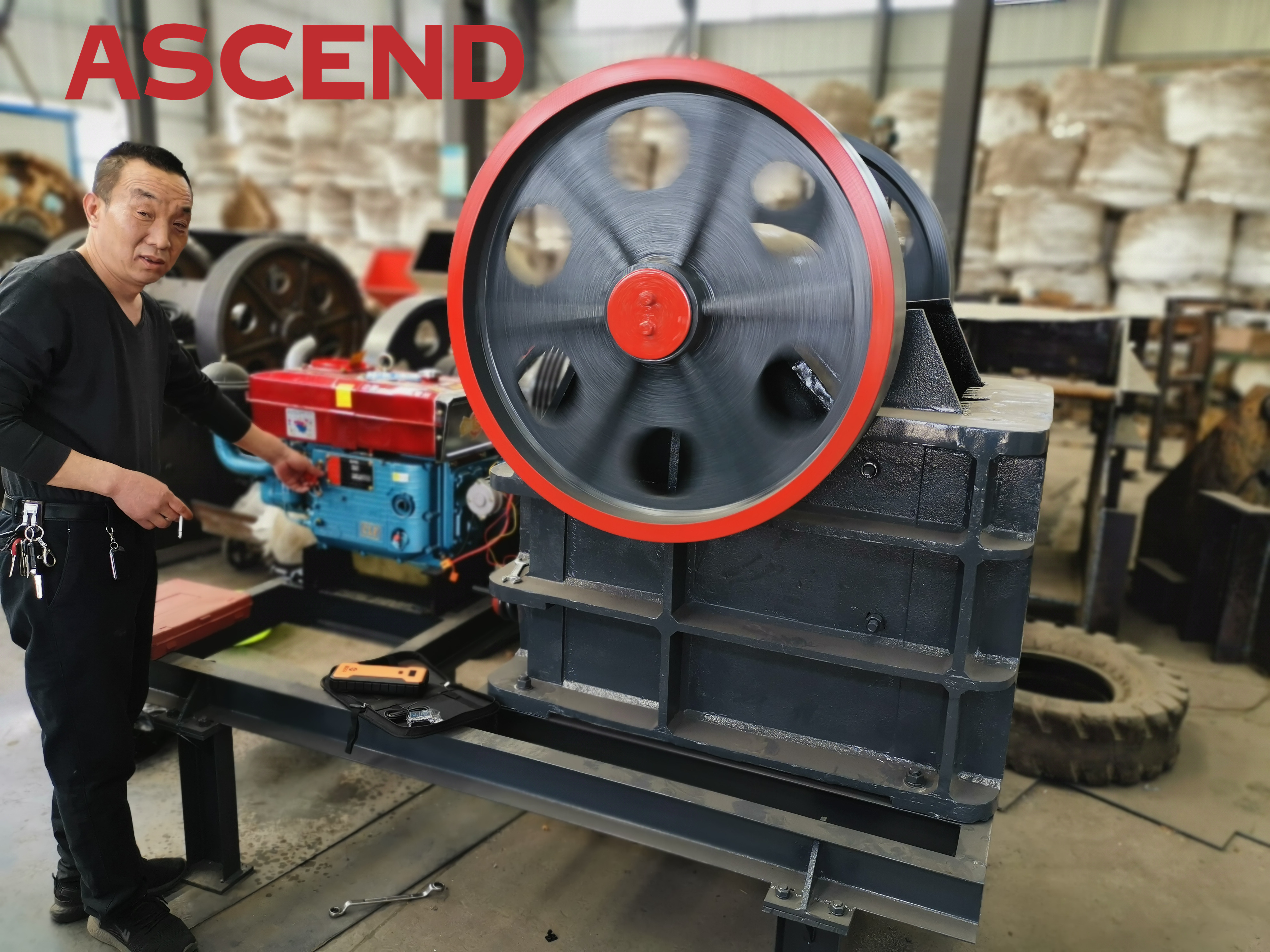 PE250x400 PE200x300 Diesel Engine Mobile Jaw Crusher