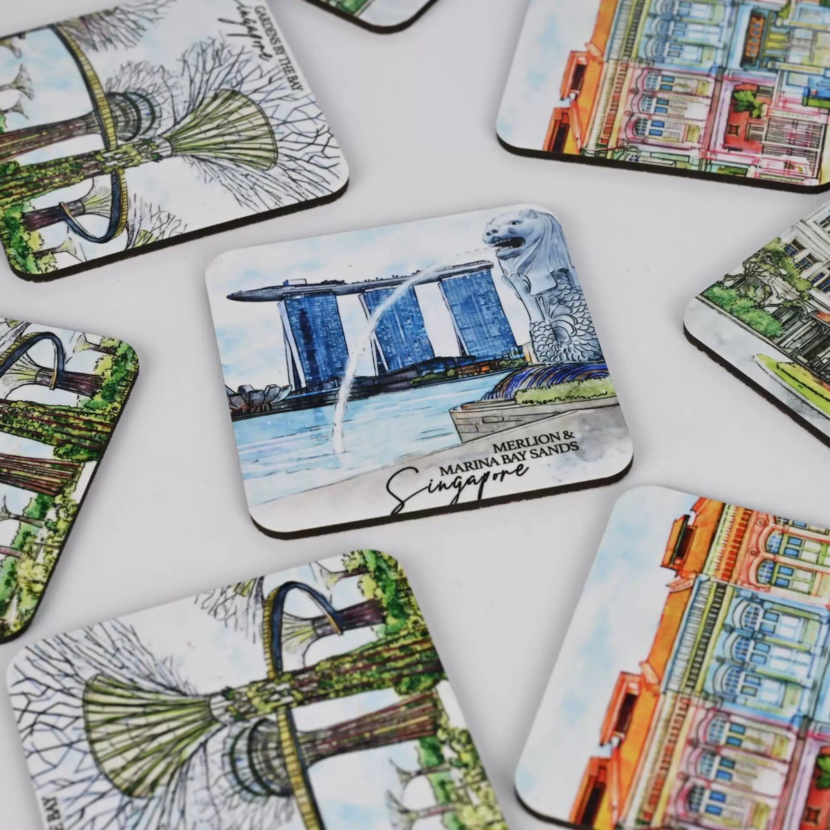 Customization Blank MDF Sublimation Cork Coasters Wear Resistant