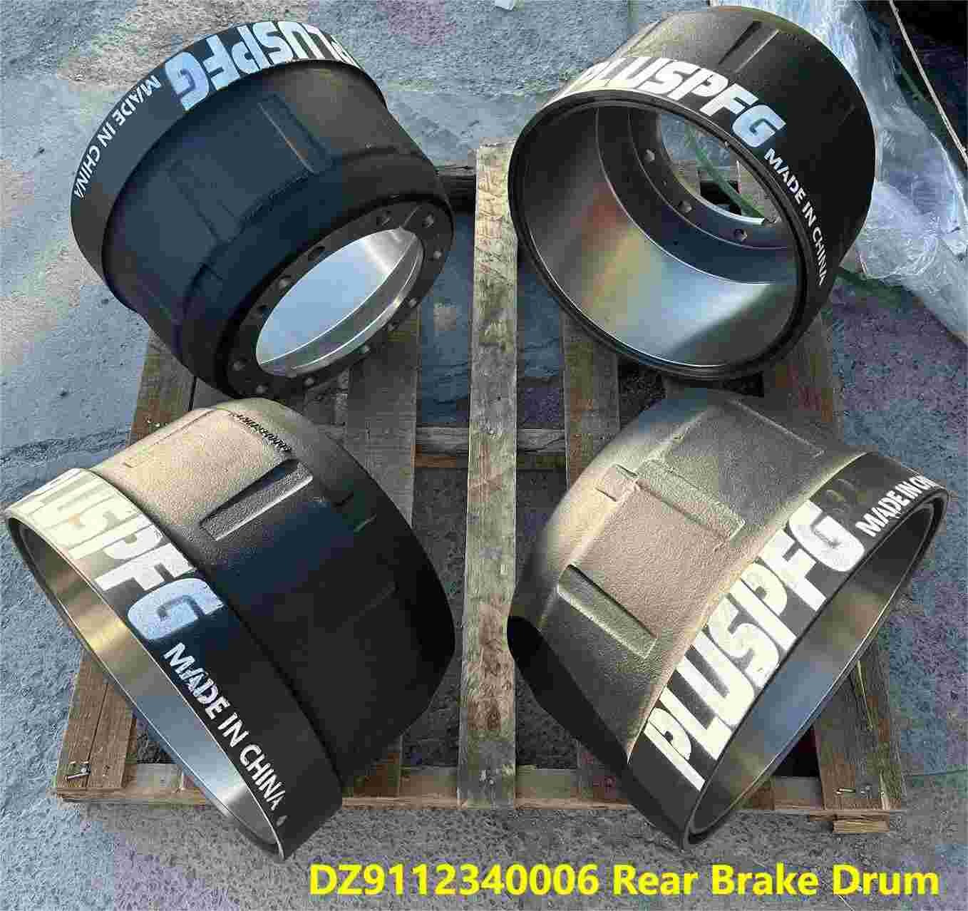 DZ9112340006 Rear Brake Drum Shacman Truck Brake Spare Parts