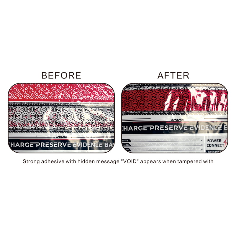 Evidence Cash Bag Customized Color for Secure Tamper Evident Bank Pouch and Collectio