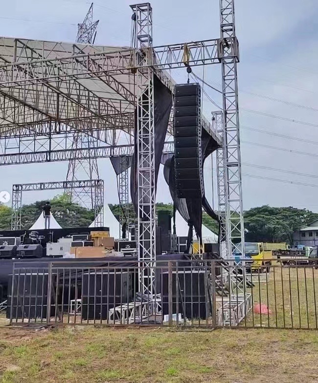 ARE AUDIO dual 10 inch outdoor line array speaker system sleek design powerful performance