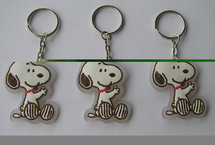 Custom Design Cartoon Character Keychains , Funny Soft PVC Keychain