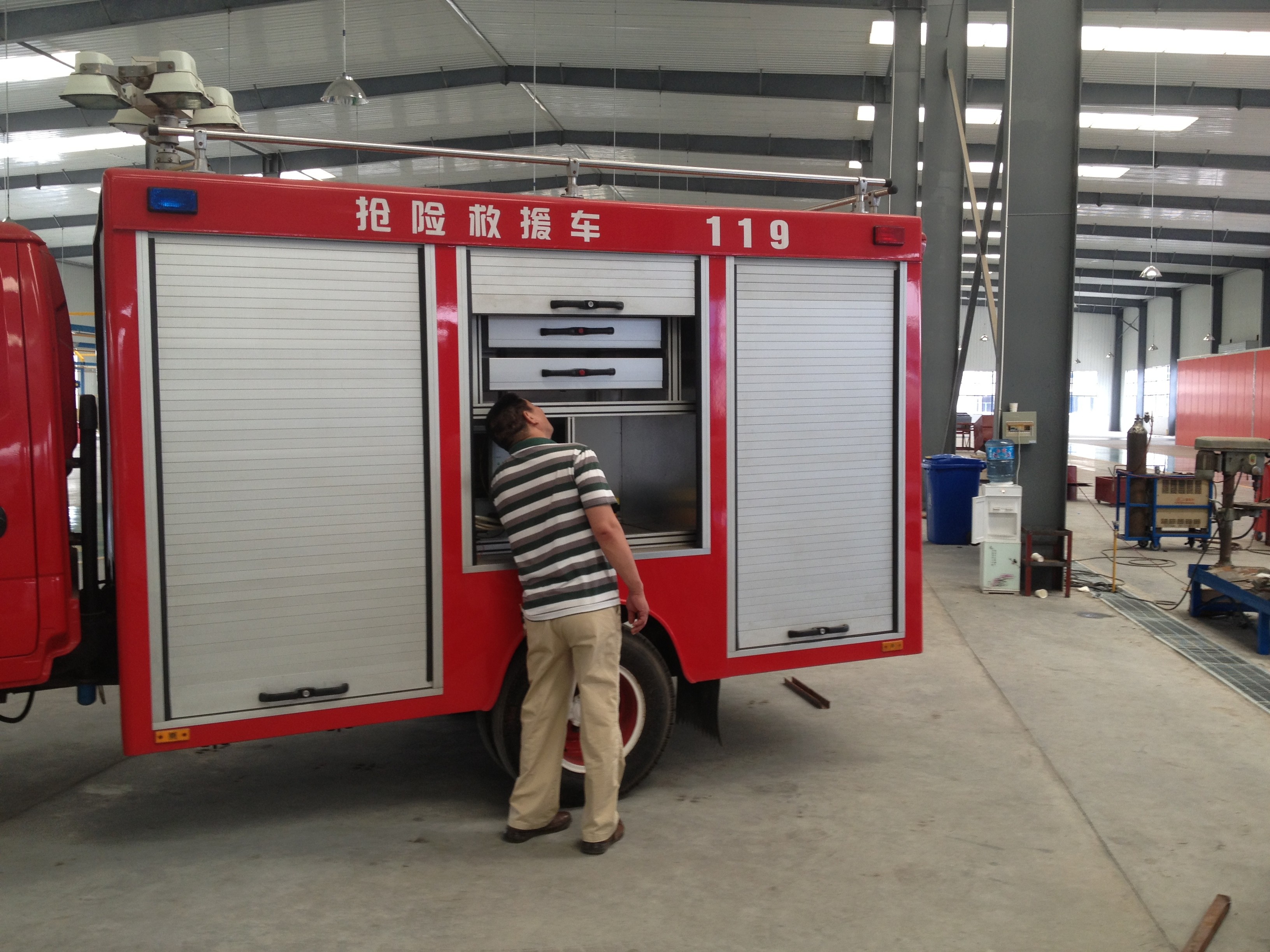 Fire Proofing Equipment Aluminum Roll up Door (Emergency Rescue Truck)