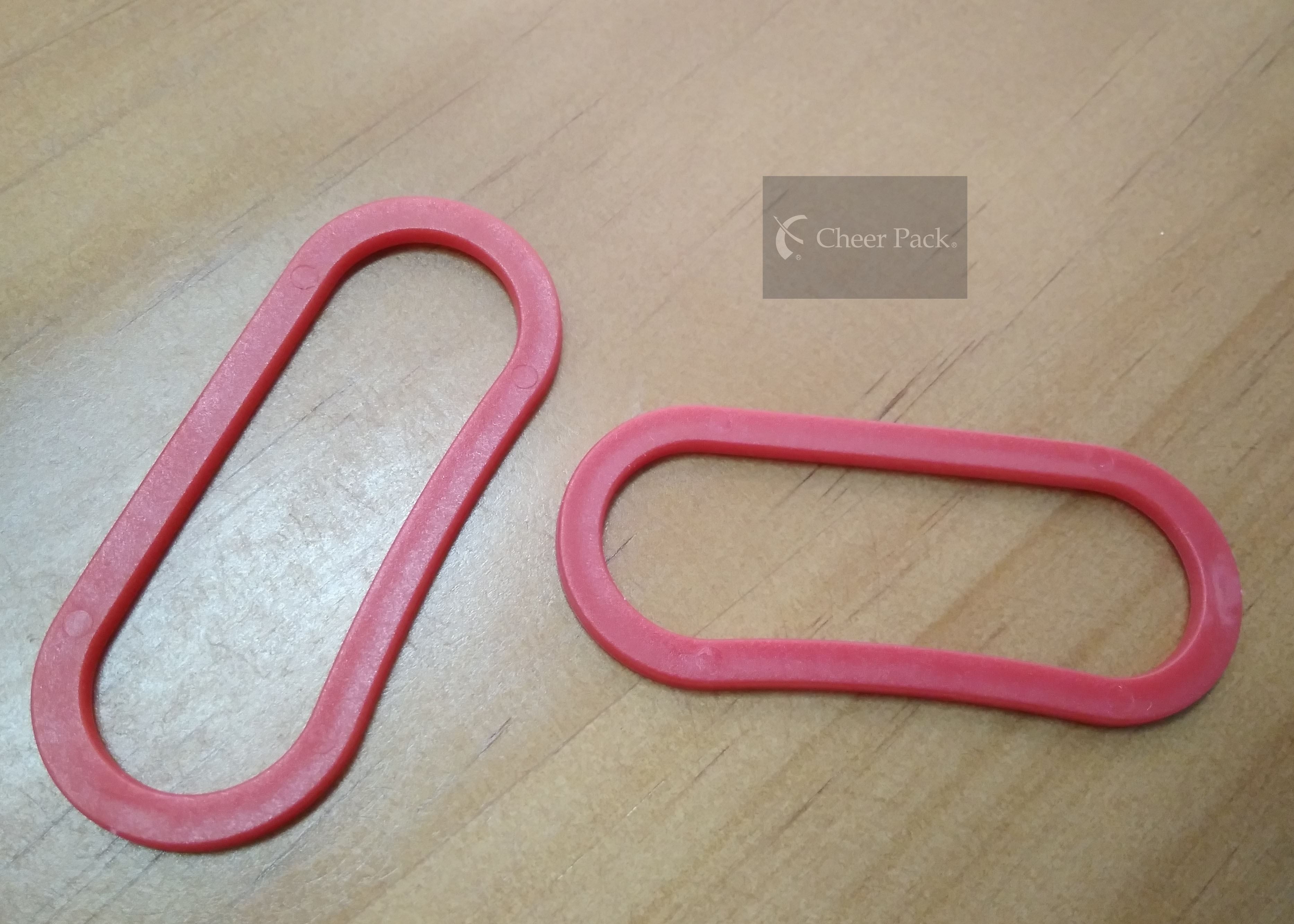 1.1 Gram Small Plastic Shopping Bag Handles , 75*22.5 Mm Inner Size