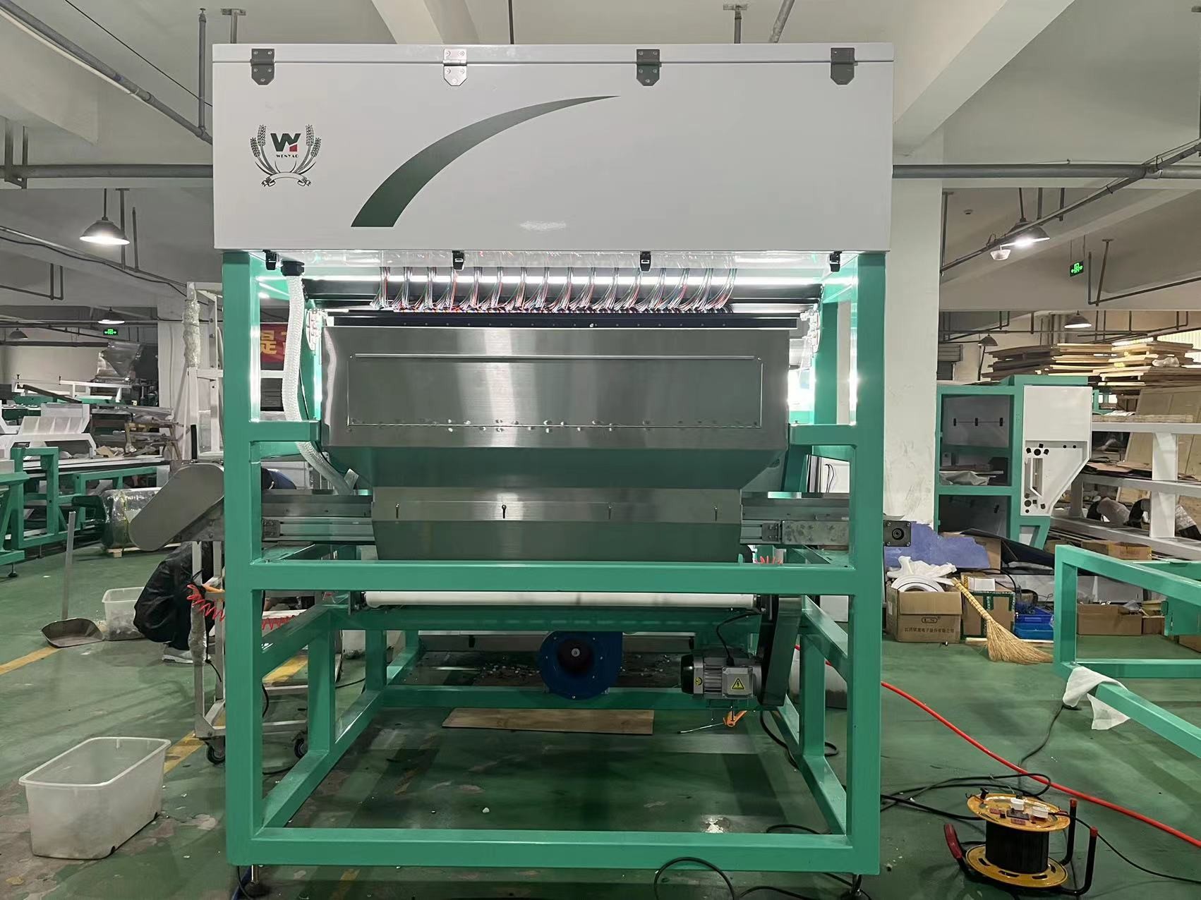Two Layers Glass Mineral Salt Sorting Machine 8 Chutes