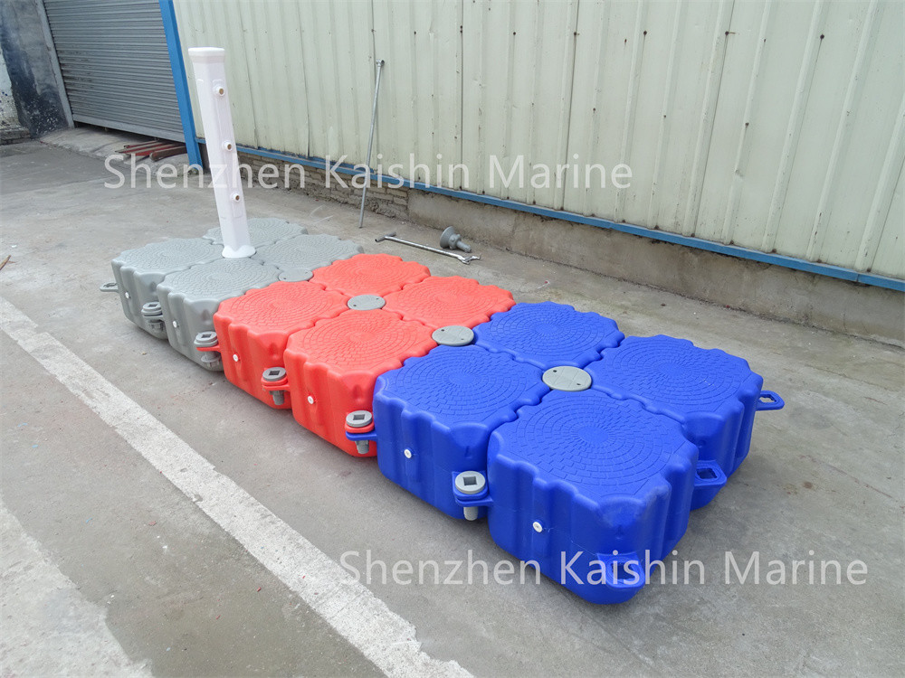 HDPE Modular Plastic Floating Dock EPS Foam Filled For Jetski Pontoon Jetty Dock