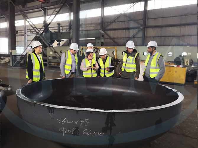 P355 GH EN10028-2 Flat Bottom Dish 2550mm Diameter 50mm Thick ISO 9001