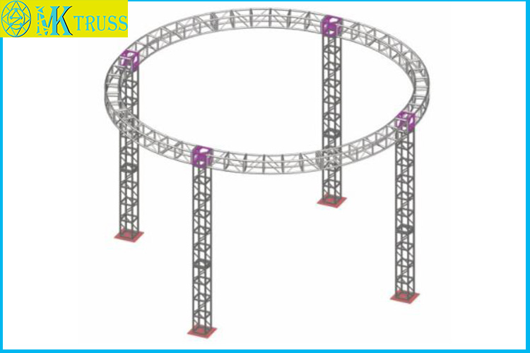 Fashionable Aluminum 6082-T6 Flat Circle Roof Truss System for Event Setup and Design