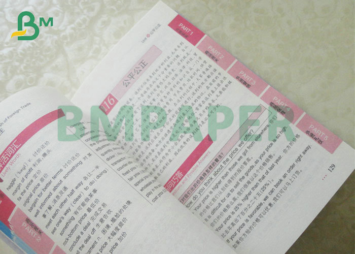 Various Calipers 53gsm 55gsm Book Paper Softcover Novel Inner Page